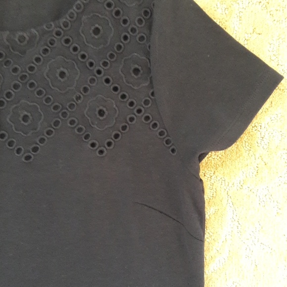 Talbots Navy Blue Cotton Shift Dress - Picture 4 of 6